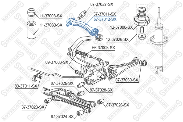 Control/Trailing Arm, wheel suspension