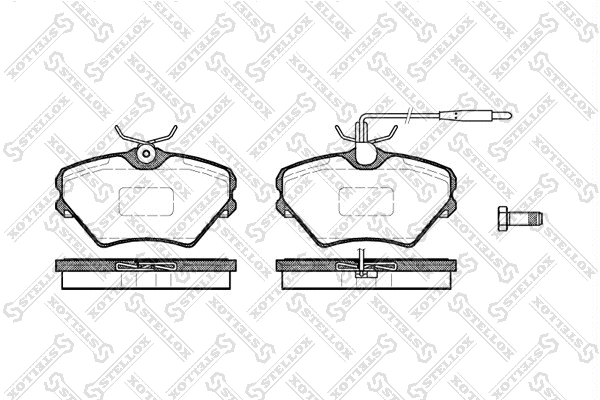 Brake Pad Set, disc brake (496 002-SX)