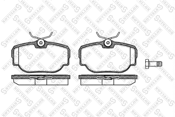 Brake Pad Set, disc brake (588 000-SX)