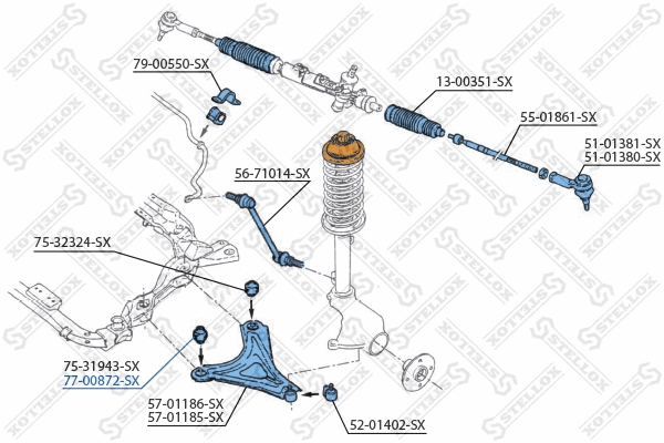 Mounting, control/trailing arm