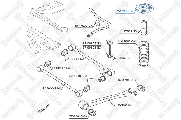Suspension Strut Support Mount (12-17368-SX)