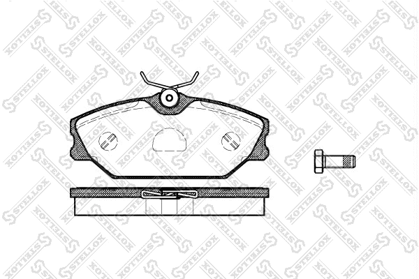 Brake Pad Set, disc brake (219 000B-SX)