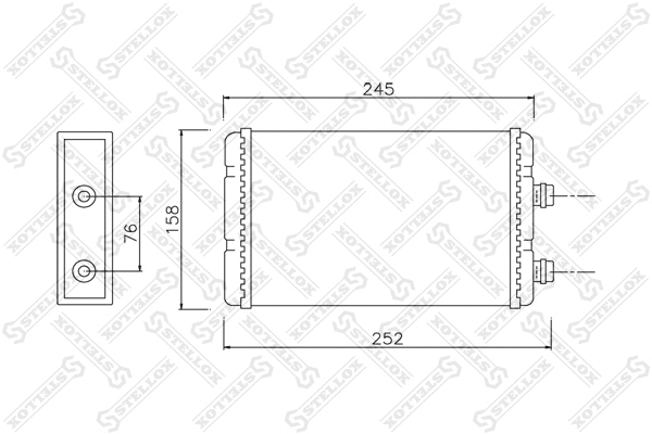 Heat Exchanger, interior heating (10-35118-SX)
