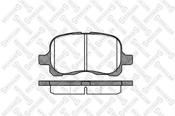 Brake Pad Set, disc brake (663 000-SX)