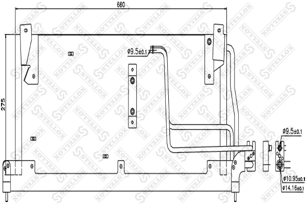Condenser, air conditioning (10-45487-SX)