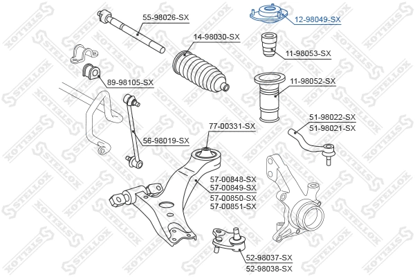 Suspension Strut Support Mount