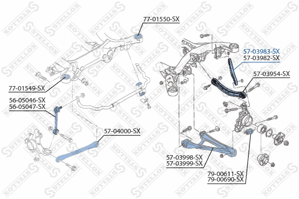 Control/Trailing Arm, wheel suspension