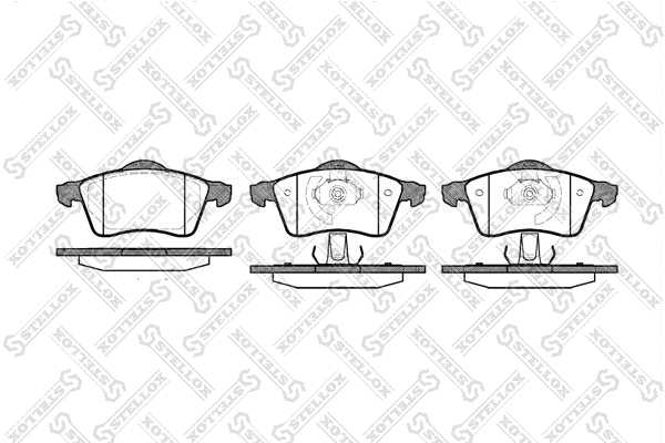 Brake Pad Set, disc brake (629 000B-SX)