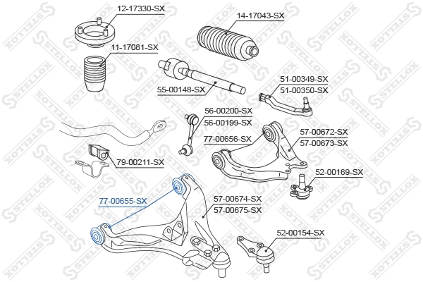 Mounting, control/trailing arm
