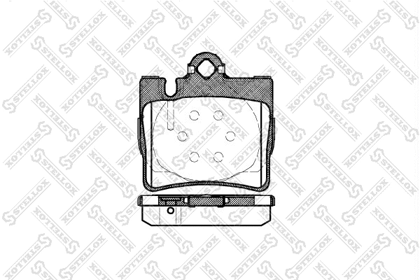 Brake Pad Set, disc brake (781 000B-SX)