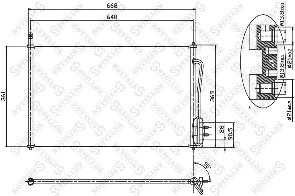 Condenser, air conditioning (10-45001-SX)