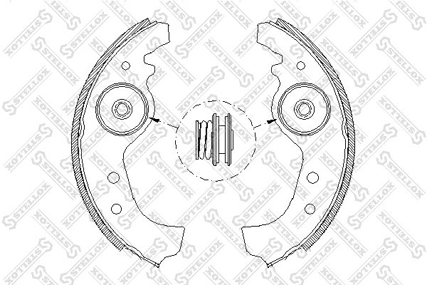 Brake Shoe Set (026 101-SX)