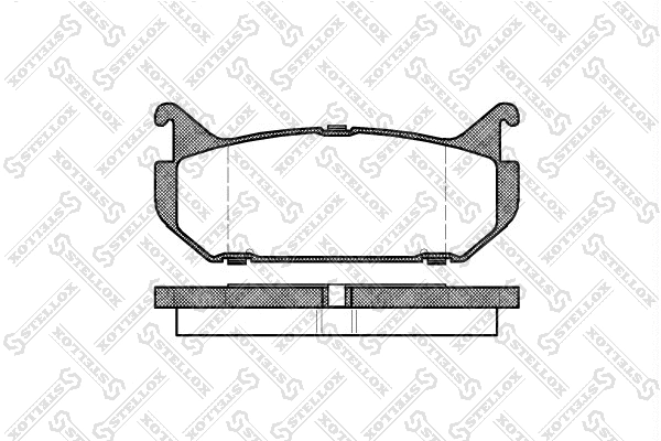 Brake Pad Set, disc brake (427 000-SX)