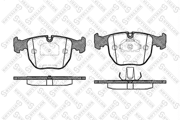 Brake Pad Set, disc brake (607 000BL-SX)