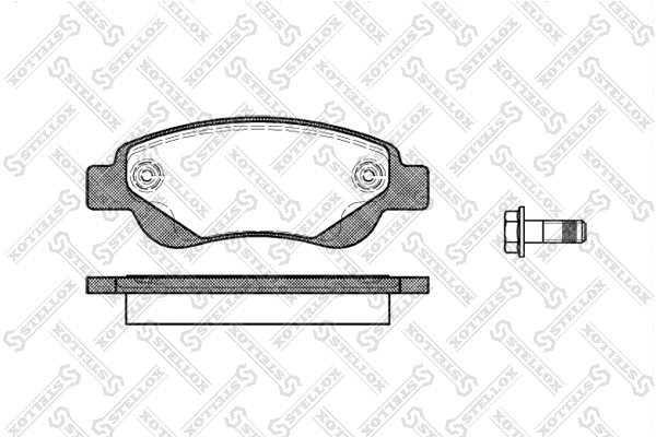 Brake Pad Set, disc brake (1188 000L-SX)