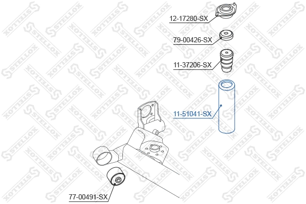 Protective Cap/Bellow, shock absorber (11-51041-SX)