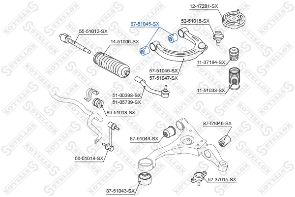 Mounting, control/trailing arm