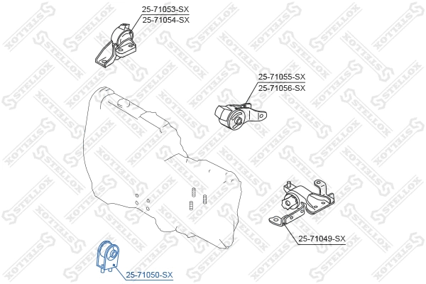 Mounting, engine