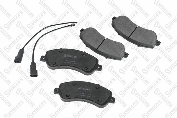 Brake Pad Set, disc brake (1261 002B-SX)