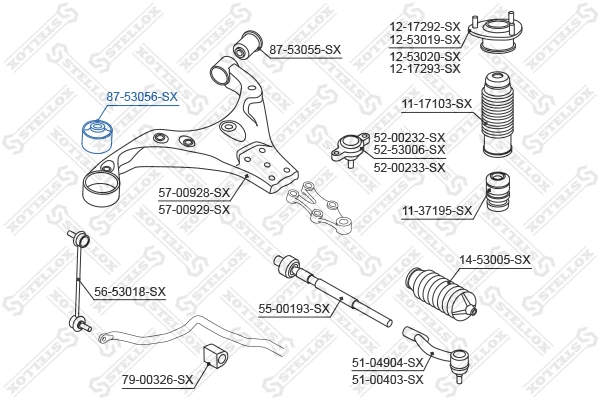 Mounting, control/trailing arm