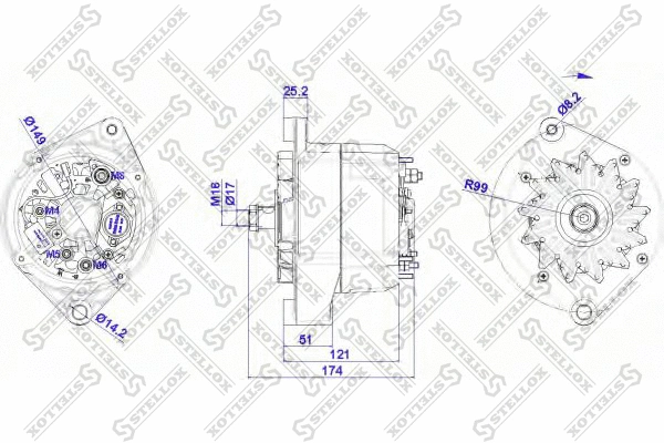 Alternator (88-02320-SX)