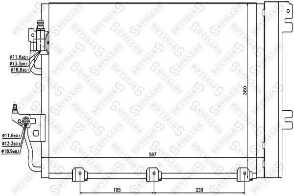 Condenser, air conditioning (10-45003-SX)