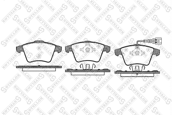 Brake Pad Set, disc brake (1056 001-SX)