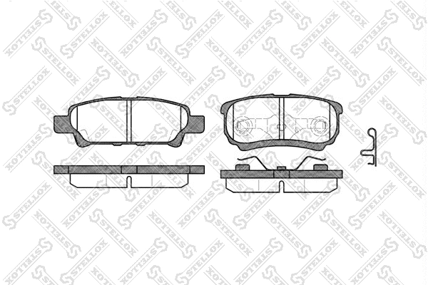 Brake Pad Set, disc brake (1062 002-SX)