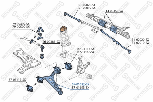 Control/Trailing Arm, wheel suspension