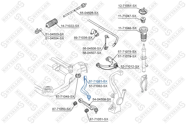 Control/Trailing Arm, wheel suspension