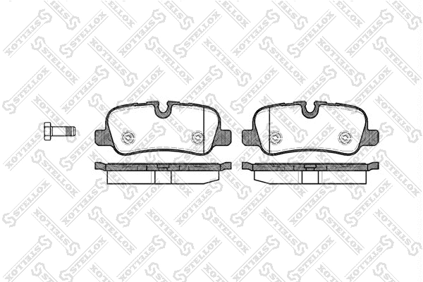 Brake Pad Set, disc brake (1170 000-SX)