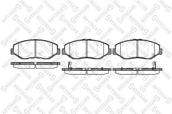 Brake Pad Set, disc brake (910 000B-SX)