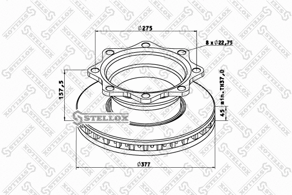Brake Disc (85-00784-SX)