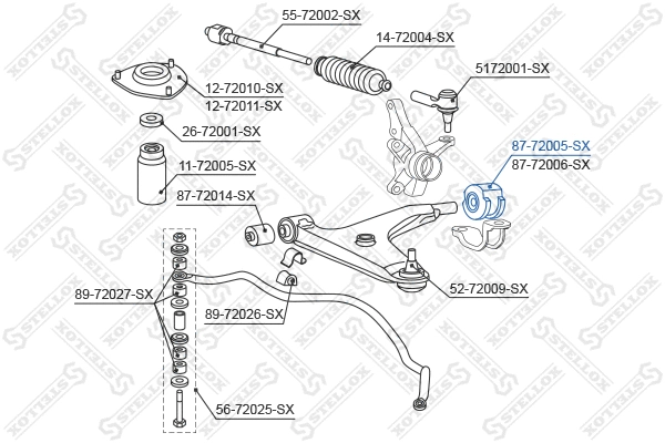 Mounting, control/trailing arm