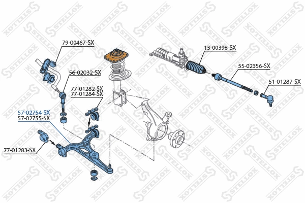 Control/Trailing Arm, wheel suspension