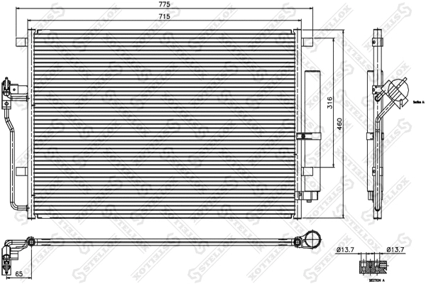 Condenser, air conditioning (87-28002-SX)