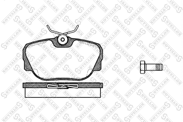 Brake Pad Set, disc brake (307 000-SX)