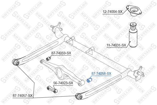 Mounting, control/trailing arm