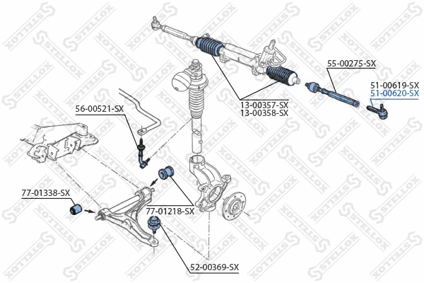 Tie Rod End (51-00620-SX)