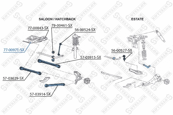 Mounting, control/trailing arm