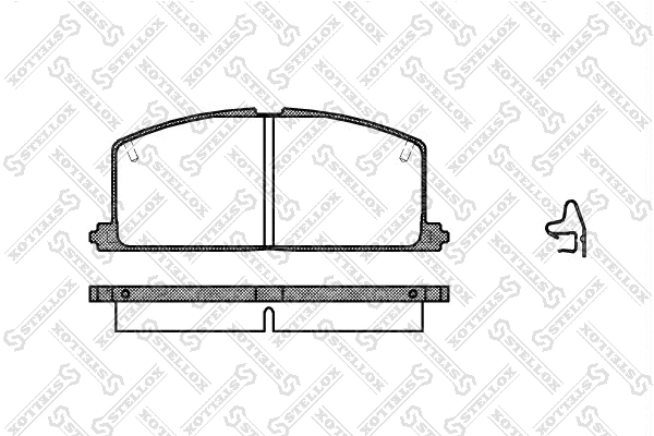 Brake Pad Set, disc brake (178 004-SX)