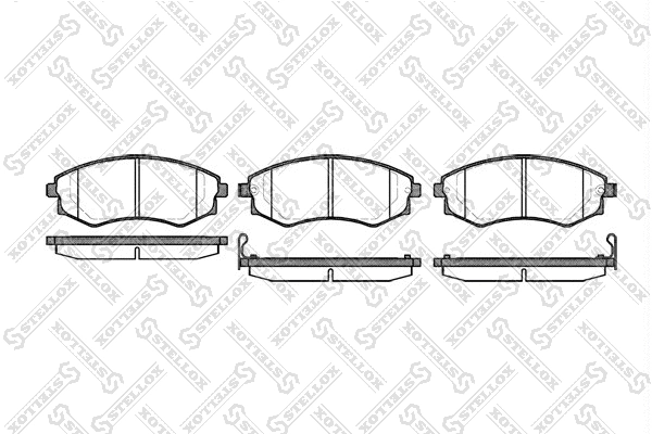 Brake Pad Set, disc brake (329 012B-SX)