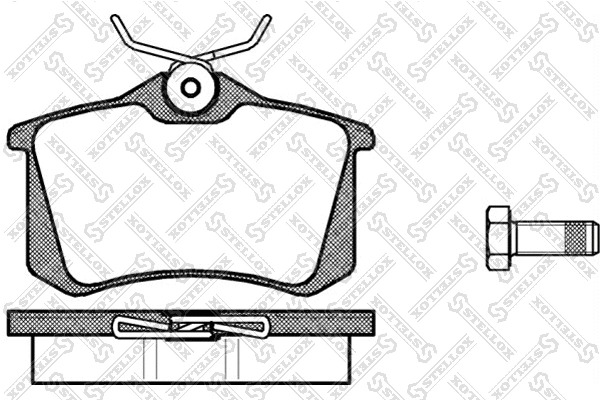 Brake Pad Set, disc brake (274 000B-SX)