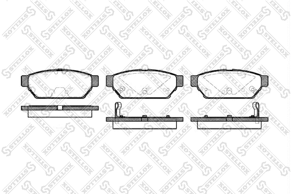 Brake Pad Set, disc brake (451 002B-SX)