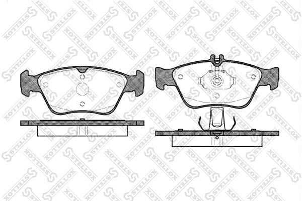 Brake Pad Set, disc brake (597 000B-SX)