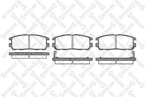 Brake Pad Set, disc brake (437 002B-SX)