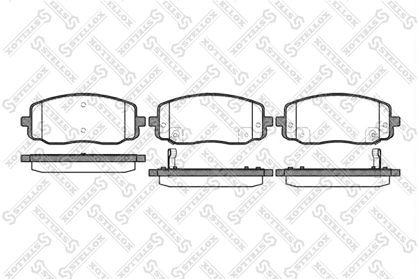 Brake Pad Set, disc brake (1144 002-SX)