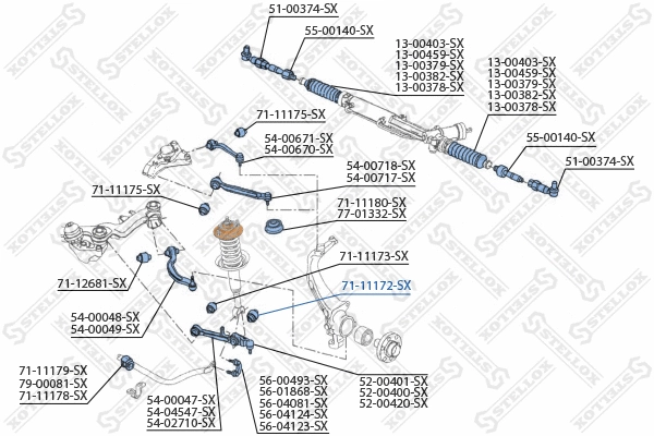 Mounting, control/trailing arm
