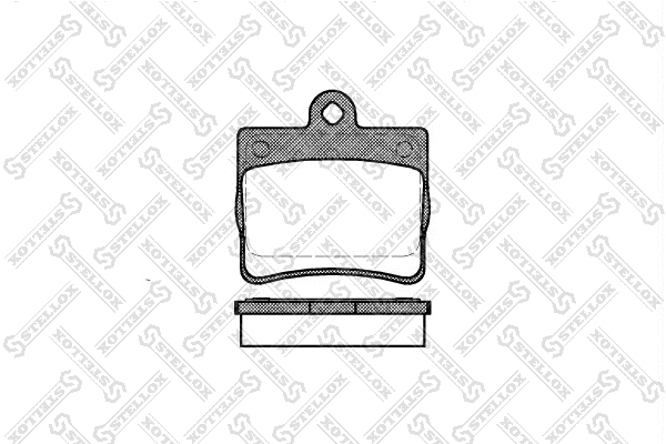 Brake Pad Set, disc brake (641 000B-SX)