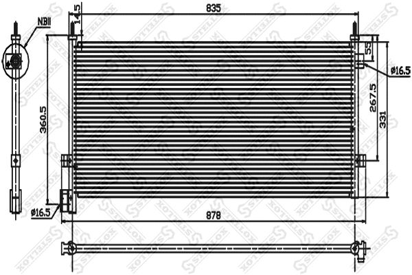 Condenser, air conditioning (87-39108-SX)